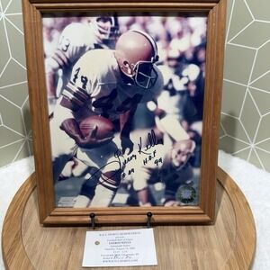 Leroy Kelly‎ Autographed 8x10 Photo In Solid Wood Frame With Tristar COA & Holo